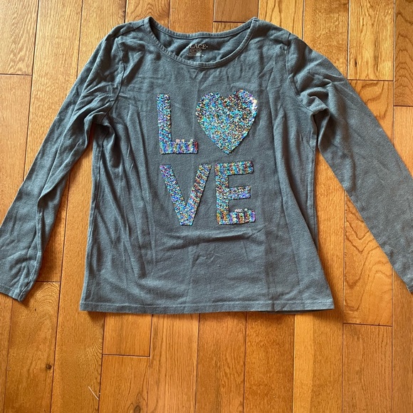 Long sleeve tee with glitters - Picture 2 of 6
